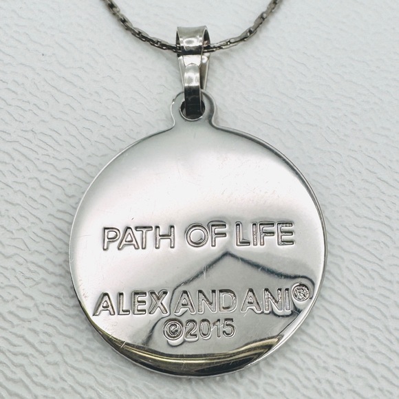 SIGNED Alex and Ani Parh of Life Necklace RARE Adjustable Chain Celtic Boho - Picture 3 of 13